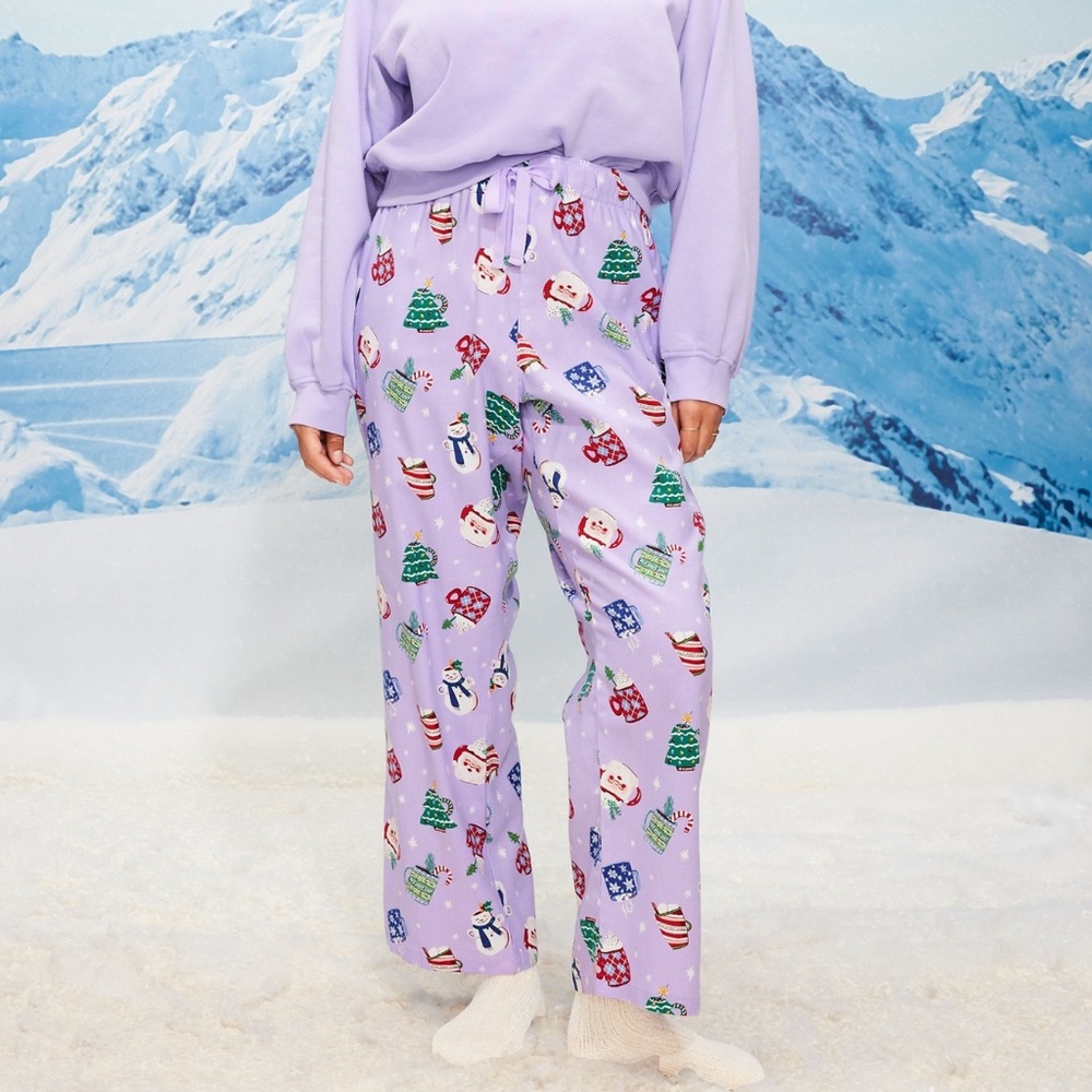 🆕 Old Navy Women's Mid-Rise Flannel Pajama Bottoms PJ Sleep Pants L 12-14
